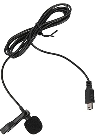 Dioche med Klämma för USB Stereo Extern Mikrofon med Klämma för 3/3+/4 - Högkänslig Inspelningslösning, Plug & Play-design