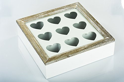 Way Home Store Scatola portabustine tè Shabby 30cm