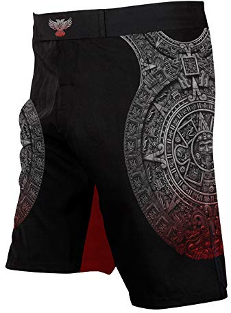 Raven Fightwear Men's Aztec Ranked BJJ MMA Shorts Black 36 Waist