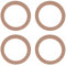 OLYCRAFT 4 Stück 14.4cm Auto Lautsprecher Distanzringe MDF Lautsprecherringe Holz MDF Lautsprecher Distanzringe Universal 6.5 Lautsprecher Distanzringe Für Autos Boote LKWs