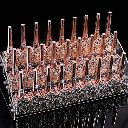 Kleemeiero Porta Smalti per Unghie Espositore Trucchi 3 Livelli Espositore Profumi Trasparente Contenitori per Cosmetici Organizer Smalti per Unghie, Orecchini, Collane, Bracciali, con 1 Cacciavite