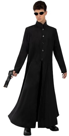 Funidelia Déguisement Officiel de Matrix Neo pour homme, Comprend manteau et lunettes - Tenue pour adultes pour fêtes, Carnaval et Halloween - Taille S-M