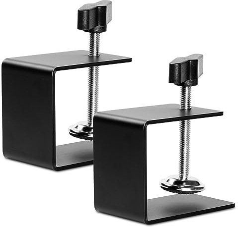 Lot de 2 pinces d'installation universelles pour le travail du bois en métal robuste pour bureau, petites pinces de soudage, accessoires de montage