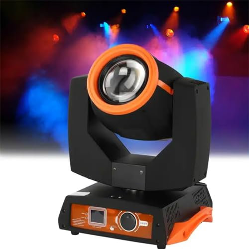 XLTEAM Luz De Cabeza Móvil De Haz De 230 W, Luces De Escenario 7R, con 17 Gobos Y 14 Colores, Pantalla Táctil Inteligente, Función De Retorno Automático, para Fiestas, Bodas, Clubes, Espectáculos