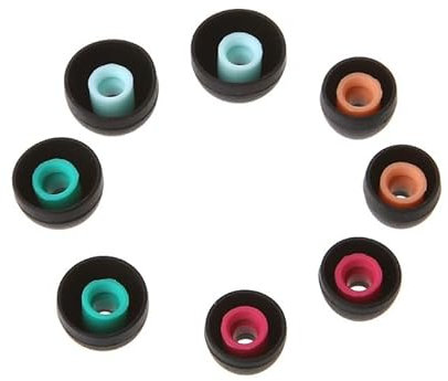 Swetopq, 4 pares (XS/S/M/L) almohadillas de silicona suave para auriculares intraurales, accesorios para auriculares, tapones para los oídos