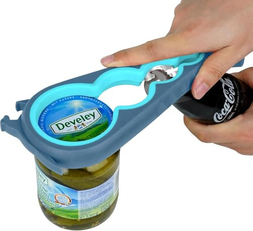Jar Opener,Ideal for Weak Hands, Arthritis,Elderly and Children,Rubber Jar Opener with Silicone Non-Slip Bottle Opener Grip