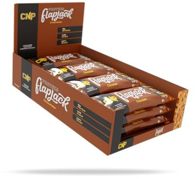 CNP Professional Whey Protein Flapjacks, 18g Protein, Soft Baked and Low Carbs, Available in 5 Delicious Flavours, 12 x 75g Bars (Chocolate)