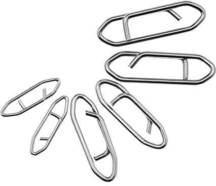 ECSiNG Lot de 100 clips de pêche rapides en acier inoxydable pour pêche en eau salée 22,7 kg 34 kg 56,7 kg