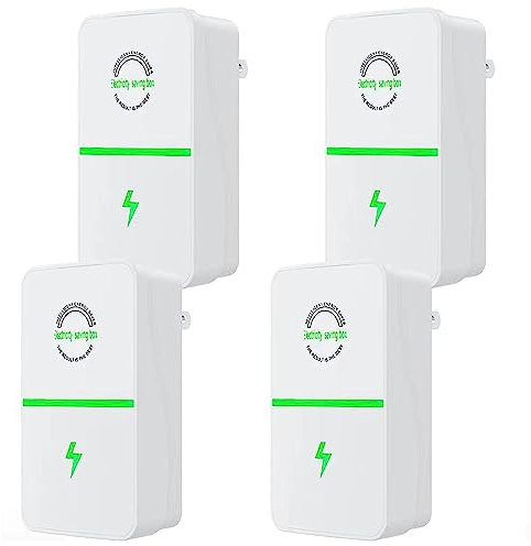 JSvsza Stop Watt Energy Saving Device, Balance Pro Power Saver Electricity Saving Device Save Electricity, 90V-250V Power Saving and High Efficiency, 4 Pack
