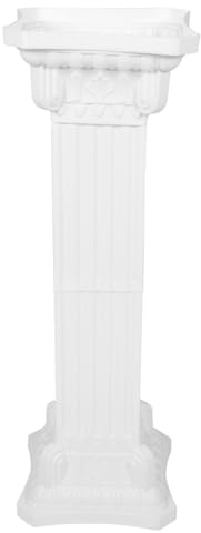 Mipcase Colonne de décoration romaine : colonne romaine piédestal support de pot de fleurs décoration antique pour fête de mariage décoration de jardin