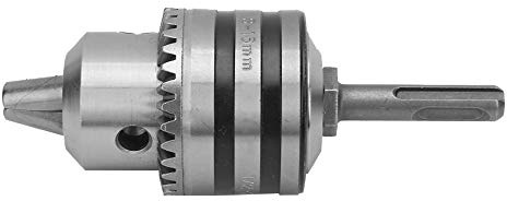 Portabrocas con Llave de Ajuste 3.0-16MM y Rosca 1/2-20UNF Adaptador de Vástago Redondo para Taladradora Incluye Llave de Ajuste y Capacidad de Brocas de 3.0 a 16MM