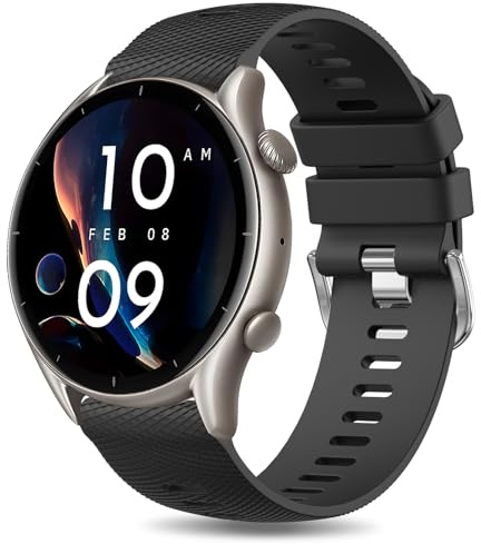ZGCE Armband für Amazfit GTR 3 46mm / GTR 3 Pro/GTR 4 / GTR 2 Armbänder Herren Damen, Weiches Silikon Uhrenarmband, Wasserdichtes Ersatzarmband für Amazfit Balance 46mm, Schwarz