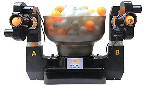 S-1001 Tischtennis Roboter |3600 Bälle/Stunde Auto-Feeder |10 Spinmodi & Geschwindigkeit Einstellbar (10-120 Km/H) |Tragbare Ping -Pong -Ballmaschine Für Das Heim-/Clubtraining |App Control & Oscillat
