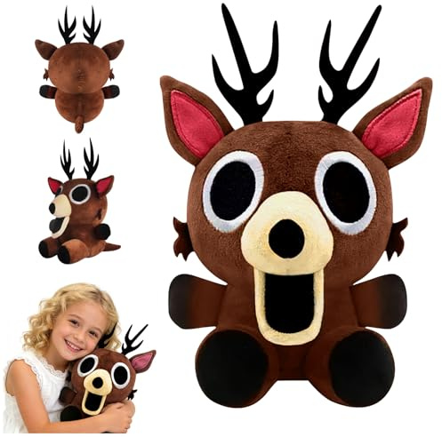 Peluche 99 Notti nella Foresta,Il Cervo Cattivo di Peluche dal Gioco,Peluches Personaggi di 99 Notti Nella Foresta per Bambini e Adulti e Collezionisti,Regali per Appassionati di Videogiochi