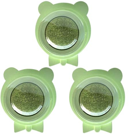 Yhsioaklo Lot de 3 balles d' à Chat Naturelles et Boules Anti-léchage Silvervine - Jouet interactif à mâcher Mural pour Les Soins dentaires - Jouet sain pour Chat d'intérieur