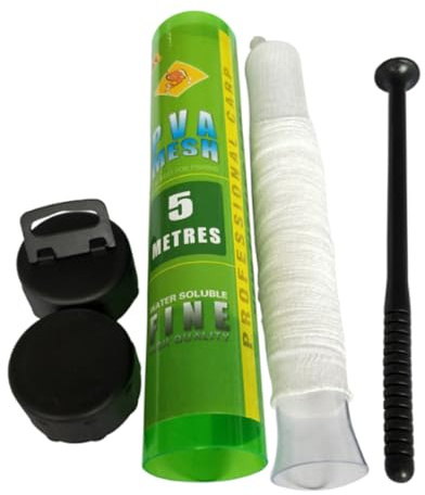 Aetherize Bait Bags for Fishing 196.85 inch PVA Bags Carp Fishing Hanging Hollow PVA Mesh Carp Lightweight Bait Bag Accessories 37mm