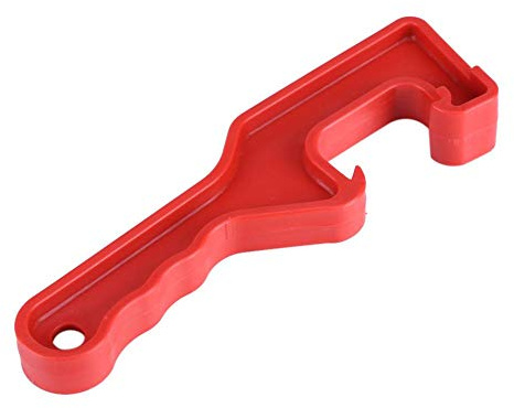 MAGT Apri del Coperchio, Apriscatole Secchio di Plastica Vernice può Aprire Strumento di Apertura per Ufficio Casa Garage (Rosso)