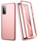 SURITCH Coque Samsung S20 FE Antichoc Coque Galaxy S20 FE avec Protège-écran 360 Full Body Protection Intégré Etui Bumper Case pour Samsung Galaxy S20 FE (Or Rose)