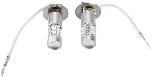 Bombillas LED para faros delanteros, 2 piezas 100W 1200LM 8000K Kit de bombillas LED para faros delanteros de coche Lámpara antiniebla Bombilla de luz de circulación diurna para H3