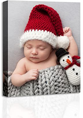 YK artwood Custom Canvas Upload Images- Custom Canvas Prints with Your Photos 8x10 inch -Personalized Portrait Photo Prints Pictures Customized Gifts for Kids Lover Pet Mother's day - Made In USA