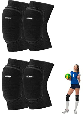 ONTYZZ Knee Pads Volleyball Knee Pad Kid Knee Pads Dance Soft Knee Protector Women Men Warm Knee Sleeve Sports for MTB Handball Yoga Snowboard Scooter Football Wrestling Knee Pads, 2 pairs black