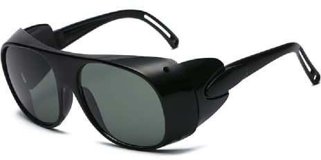 Lunettes de soudage de sécurité, anti-rayures, protection UV, lunettes de soudeur pour soudage, coupe et soudage TIG (vert foncé)