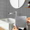Hode 24 Pieces Grey Self Adhesive Wall Tiles, 15x15cm Stick on Tiles, Grey Kitchen Bathroom, Vinyl Wrap for Wall, Self Adhesive Wallpaper Waterproof (Glossy)