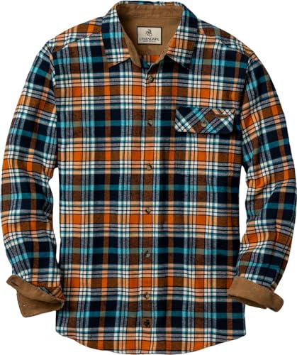 Legendary Whitetails Mens Flannel Long Sleeve Button Down 100% Cotton Shirt