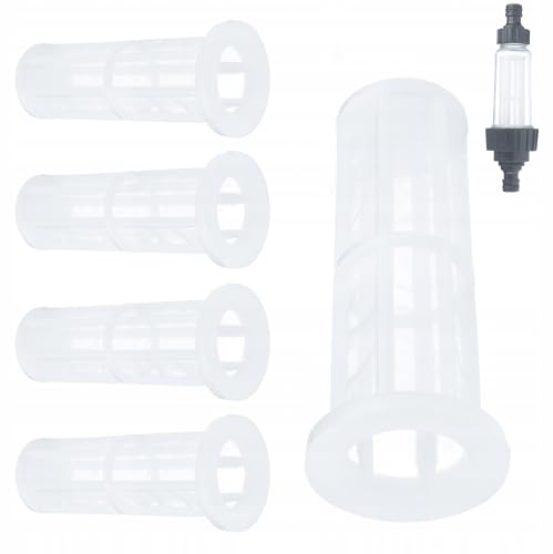 Rosfix Set Filtres à Eau pour Nettoyeur Haute Pression – 5 Filtres Maille Fine | Protection Pompe | Installation Facile | compatible avec Kärcher K2–K7, Lavor, Nifisk