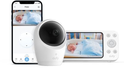 eufy Security Baby Monitor E20 with 2K HD Camera, 5'' 720p Display