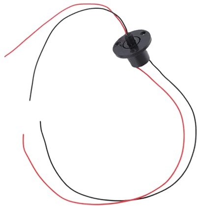 ZDETGU Anneau de Collecteur électrique de Rotation de 360 Degrés pour Examiner L'équipement de sécurité Diamètre électrique des Fils 2A 250RPM 22mm de la Bague Collectrice 2