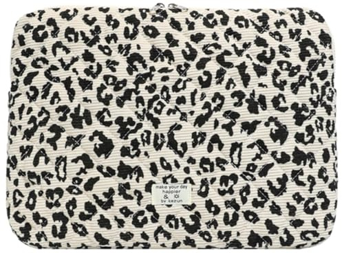 Starnearby Housse Ordinateur Léopard, Pochette Tablette 10-11 Pouces | Compatible avec iPad Air 11 Pouces, iPad A16 , iPad Pro 11 Pouces, Galaxy Tab A9+/A11 Plus 11, Chromebook 11 Pouces