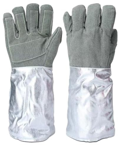 Bbq Gloves, Heat Resistant For Grill, Smoker, Cooking, Pit, Barbecue, Textured Palm Handle Greasy Food On Your Fryer, Grill(1000℃/L)