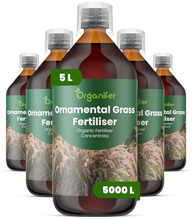 Fertilizante Líquido Para Césped 5L – Abono Orgánico Para Hojas Verdes Y Crecimiento Fuerte – Refuerza Raíces Y Vitalidad – Organifer