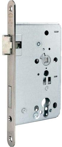 BKS Zimmertür-Einsteckschloss PZ 20/80/72/8mm DIN R VA rd Kl 3