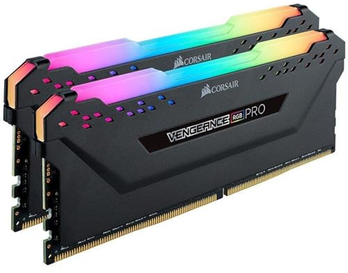 Corsair VENGEANCE RGB PRO 16GB (2x8GB) DDR4 3600 (PC4-28800) C18 AMD Optimized Memory – Black