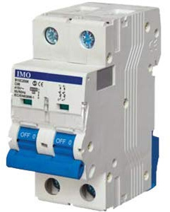 Disjoncteur 10 KA 2P, courbe D, 6A