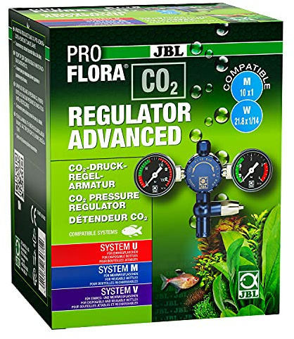 JBL PROFLORA CO2 REGULATOR ADVANCED, Druckregelarmatur für CO2-Düngeanlagen, Mit 2 Manometern