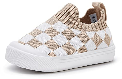 Baby Walking Shoes First Boy Girl Walker Infant Sock Tennis Mesh Sneakers Breathable 6 9 12 18 24 Months Camel Size 12-18 Months Infant