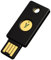 Security Key NFC - Schwarz - Sicherheitsschlüssel für Zwei-Faktor-Authentifizierung (2FA), Anschluss über USB-A und NFC - FIDO-zertifiziert