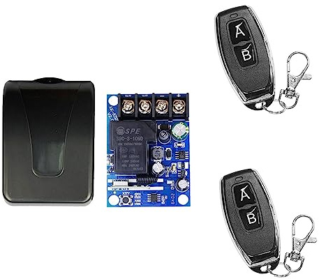 Empfänger und Handsender Relais schalter 12v funkschalter mit fernbedienung DC12V 24V 36V 48V 40A Funkfernsteuerung Pumpen Rolltorschleusen Licht Gartenbewässerung Auto Diebstahlsicherungssystem
