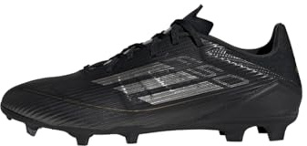 adidas Unisex - Vuxen F50 LEAGUE Football boots Firm Ground, Core Black/Iron Metallic/Gold, 36 2/3 EU