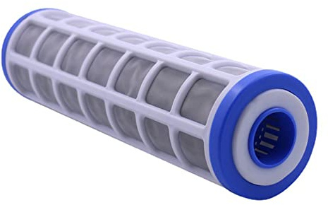 Amsixo Filtro lavabile dal depuratore di acqua a 10 pollici in acciaio inossidabile a maglie cartucce filtranti accuratezza del filtro da 40 micron cartuccia di filtro a maglia in acciaio inossidabile