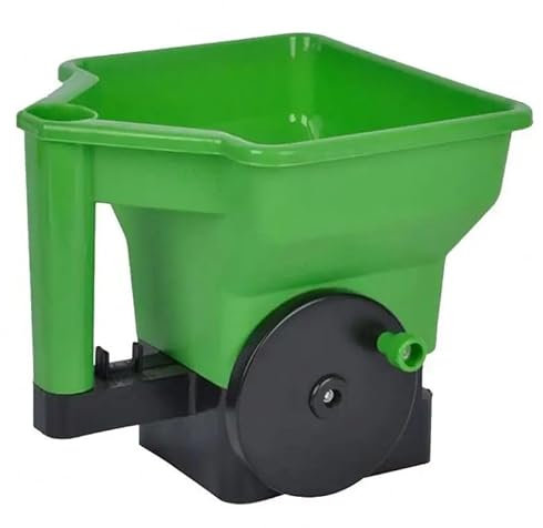 MAGNA RETAIL Grass Seed Spreader 3L Rotary Hand-Powered | Handheld 3 Litre Lawn Seed Spreader | Lawn Fertiliser | Grass Feed | Weed and Feed Dispenser