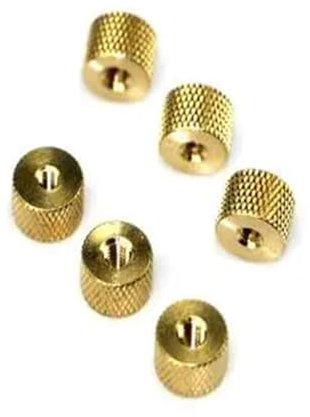 apriete manual tuercas， Paquete de 10 tuercas moleteadas de latón macizo, M2/M2.5/M3/M4, cilíndricas, ajustables for carcasa de PC con refrigeración líquida.(M2.5)