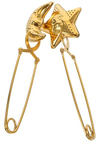 BAZEITFLOW 2 piezas Colador Infusor de Té de Sueltas Acero Inoxidable con Pinzas y Mango Protección Contra Calor para Tazas y Teteras Hogar y Oficina