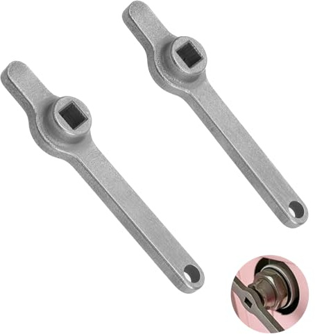 2 Pièces Clé Purge Radiateur Universelle Carré 5mm, Clé de Purge Chauffage en Acier Inoxydable 304 Haute Résistance, Outil de Ventilation pour Purger l'Air des Radiateurs et Améliorer l'Efficacité