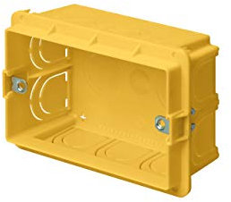 ELETTROCANALI 37100 scatola rettangolare da incasso 3 posti