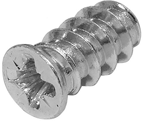 Aerzetix C41535 - 100 viti di assemblaggio per mobili, con testa fresata, Ø 6,3 mm, L: 13 mm