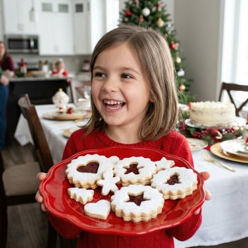 Lot de 5 emporte-pièces de Noël Linzer, fabriqués aux États-Unis par Ann Clark
